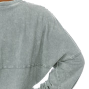 Grey NEW YORK CITY FC GOAL ORIENTED FADED WASH PULLOVER - Fabric Detail | Gameday Couture - SOHO