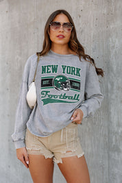 NEW YORK JETS NO TIMEOUTS FADED WASH PULLOVER