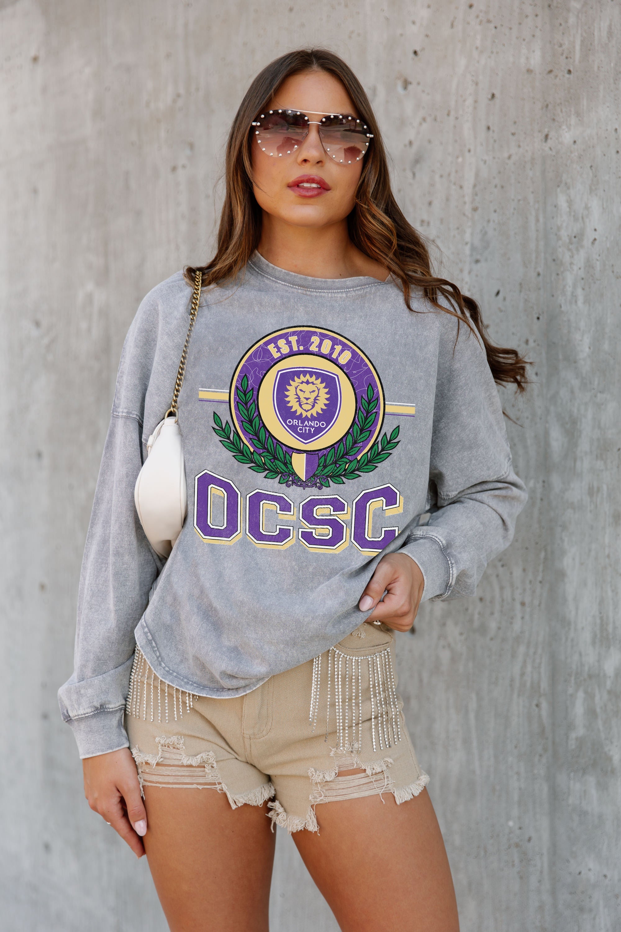 ORLANDO CITY SC GOAL ORIENTED FADED WASH PULLOVER