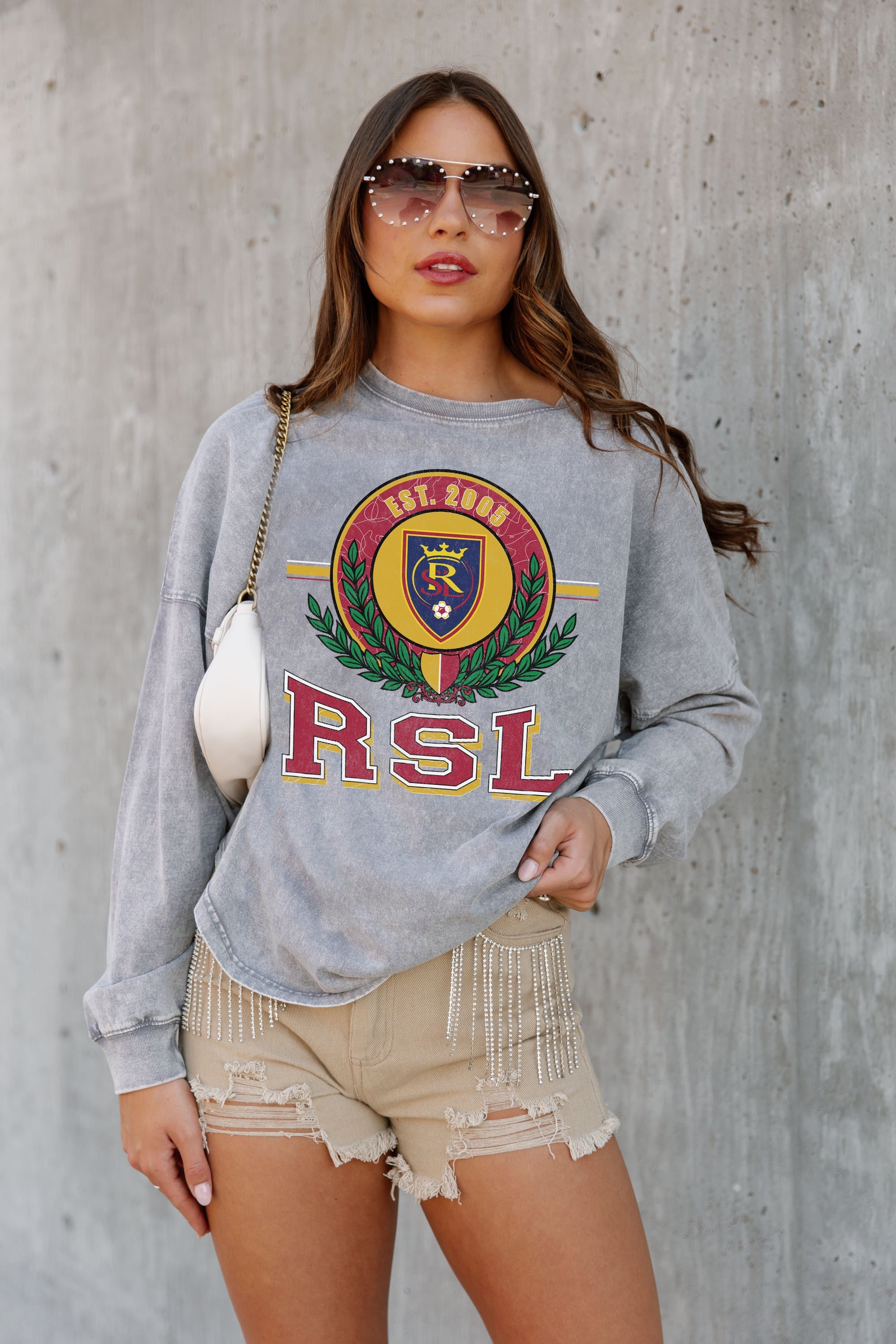 REAL SALT LAKE GOAL ORIENTED FADED WASH PULLOVER