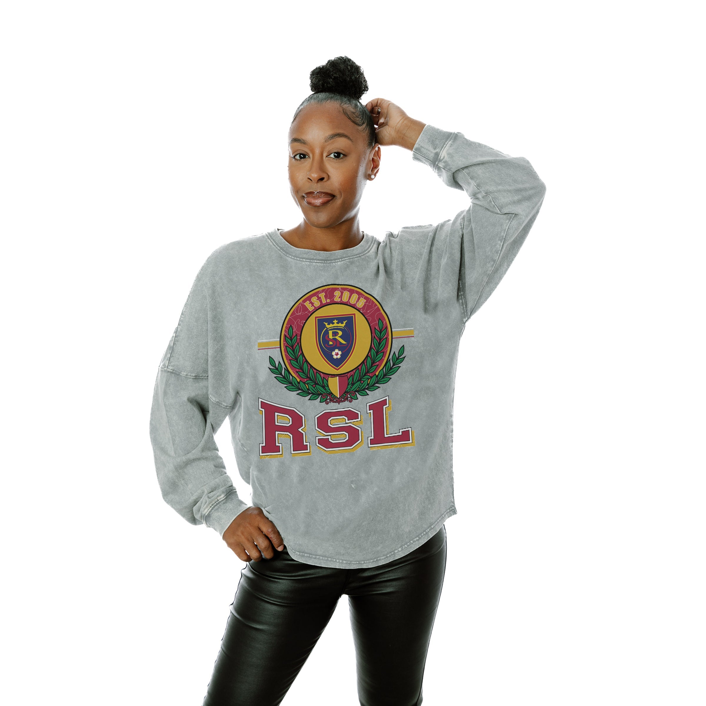 REAL SALT LAKE GOAL ORIENTED FADED WASH PULLOVER