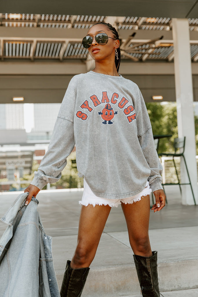 SYRACUSE ORANGE PLAY THE GAME FADED WASH PULLOVER (6618049609824)