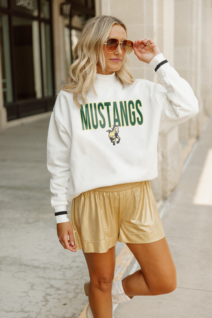 CAL POLY MUSTANGS STYLE FORCE MOCK PULLOVER