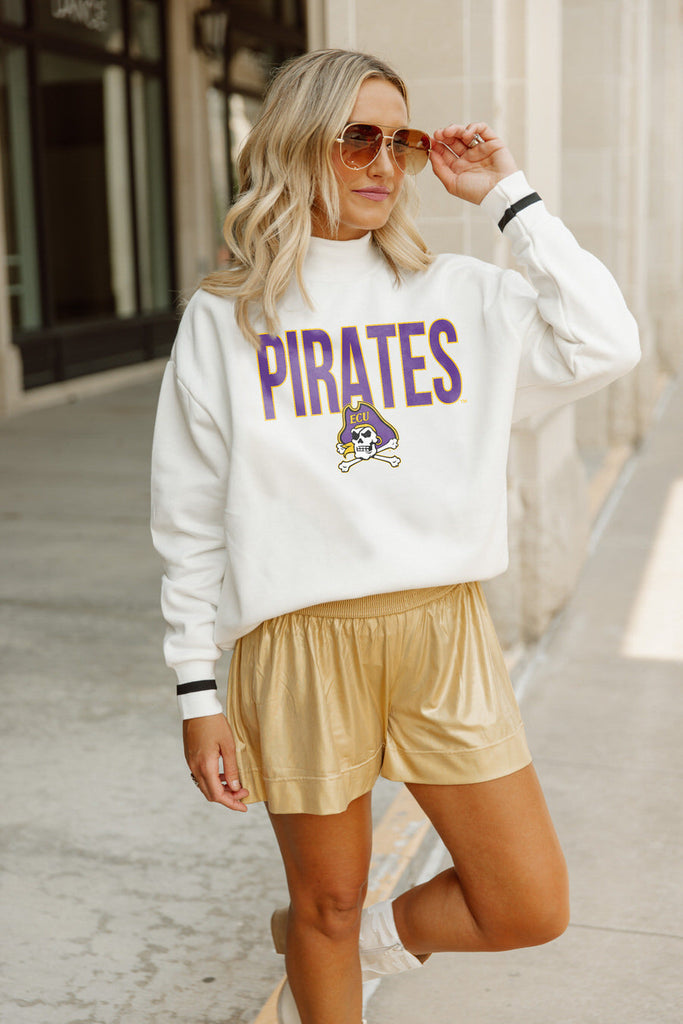 EAST CAROLINA PIRATES STYLE FORCE MOCK PULLOVER