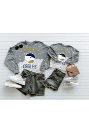 GEORGIA SOUTHERN EAGLES Upcycle And Vintage Faded Wash Pullover-