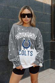 INDIANAPOLIS COLTS COIN TOSS LONG SLEEVE FRENCH TERRY CREWNECK PULLOVER