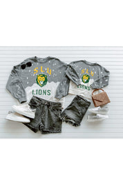 SOUTHEASTERN LOUISIANA LIONS Upcycle And Vintage Faded Wash Pullover-