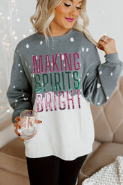SPREAD THE CHEER BLEACH DYE SWEATSHIRT