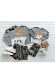 Grey Pepperdine Waves Vintage Pullover - Flat Lay Outfit Style Guide | Gameday Couture - SOHO