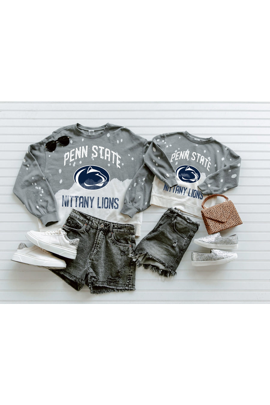 PENN STATE NITTANY LIONS Upcycle And Vintage Faded Wash Pullover-