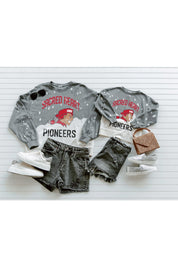 SACRED HEART PIONEERS Upcycle And Vintage Faded Wash Pullover-