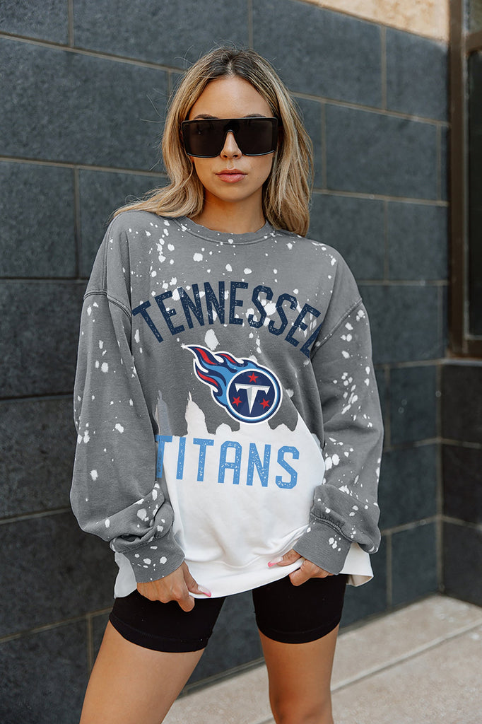 TENNESSEE TITANS COIN TOSS LONG SLEEVE FRENCH TERRY CREWNECK PULLOVER