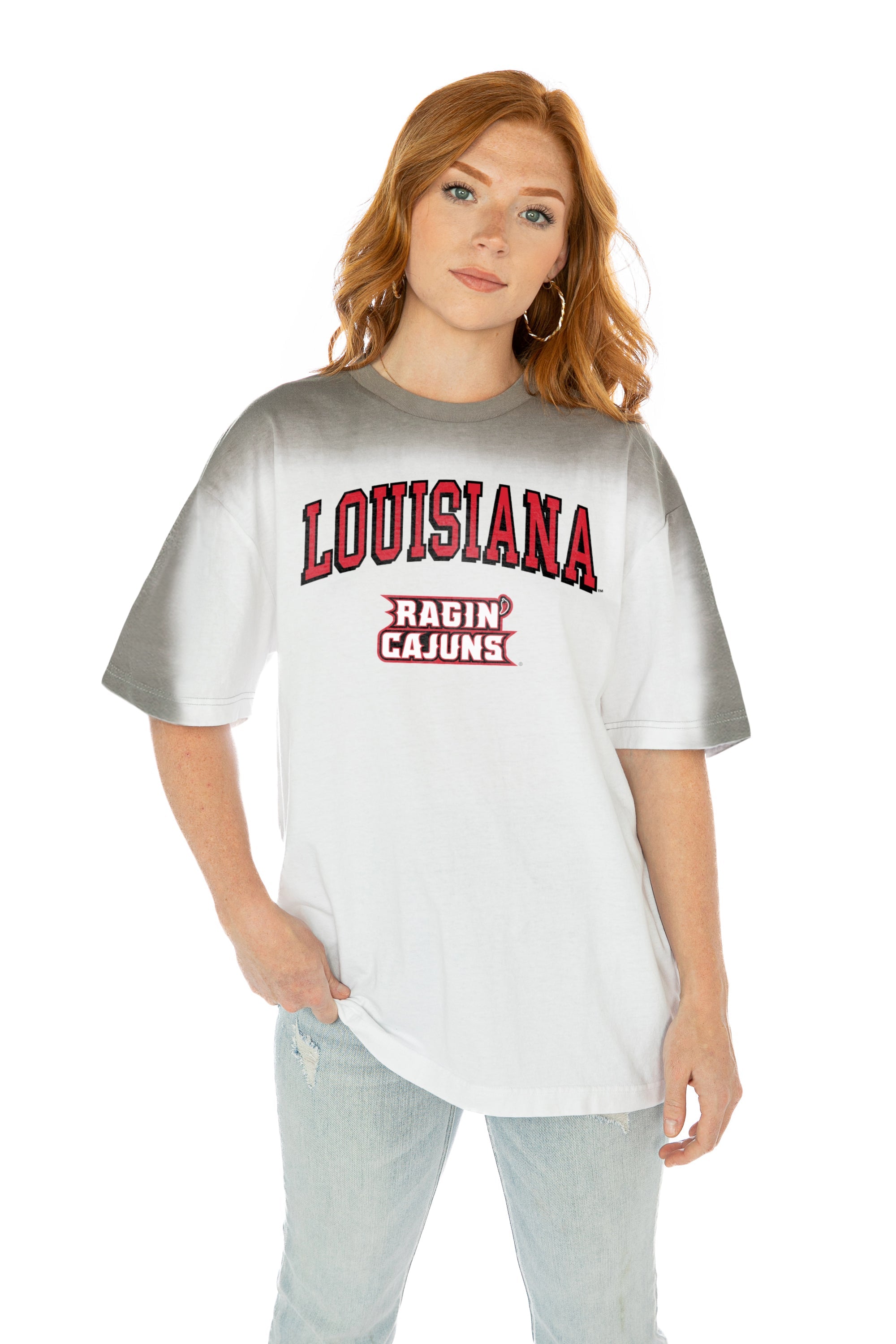 Women's Gameday Couture Black Louisiana Ragin' Cajuns Studded Pullover Hoodie Size: Large