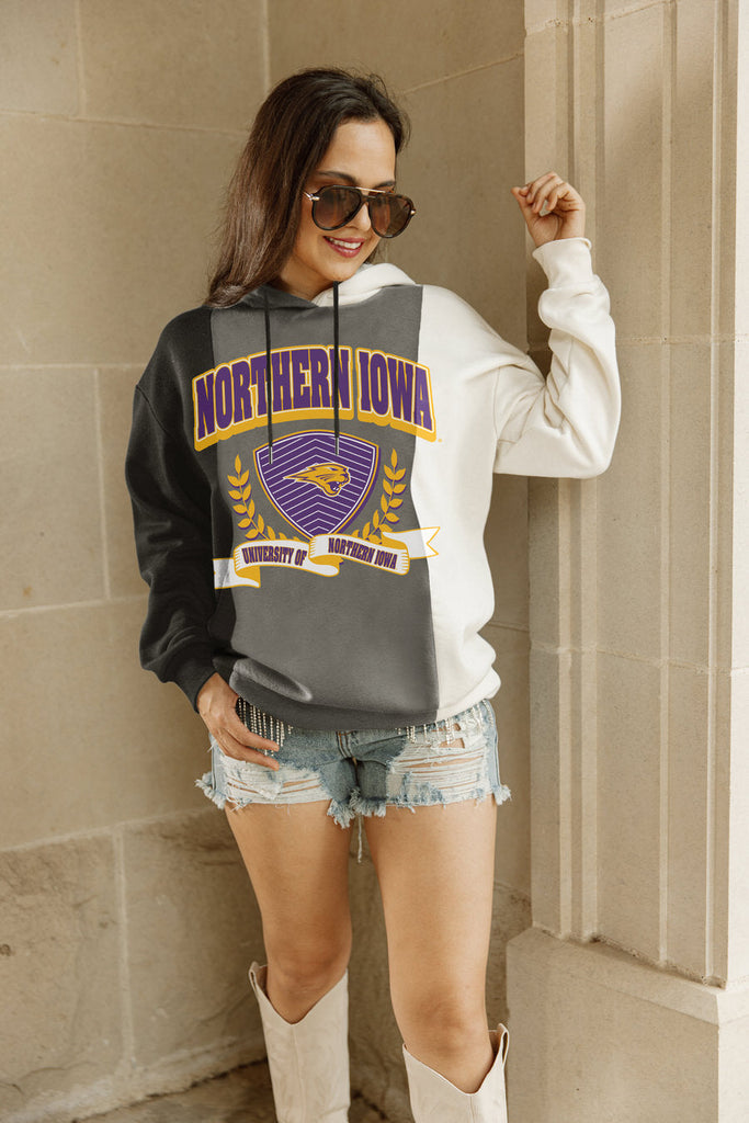 NORTHERN IOWA PANTHERS HALL OF FAME ADULT COLORBLOCK TRIO HOODED PULLOVER