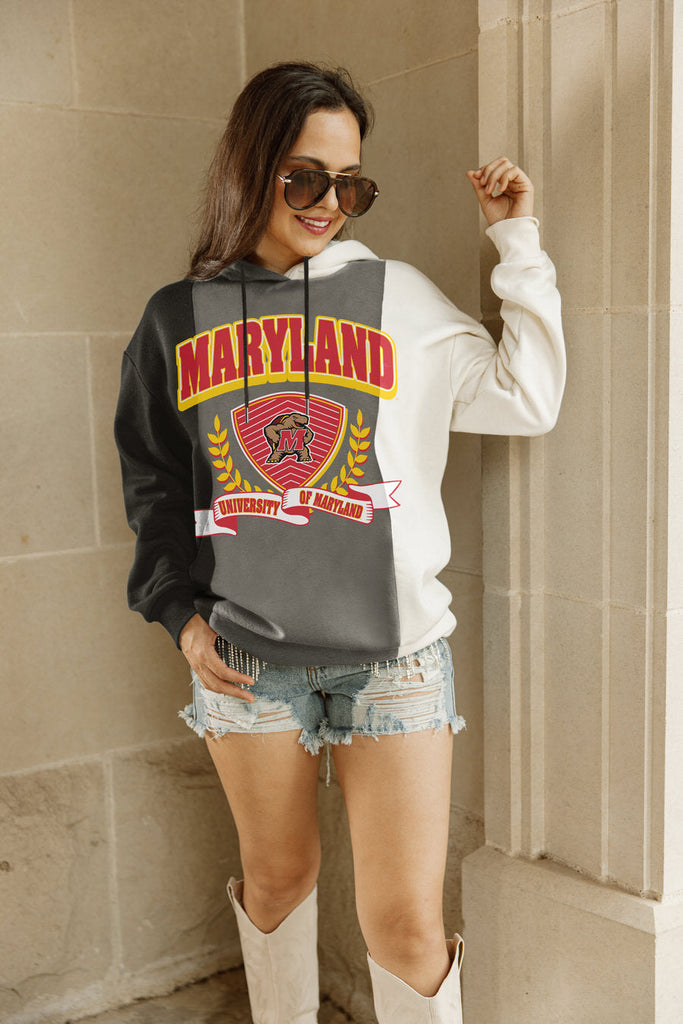MARYLAND TERRAPINS HALL OF FAME ADULT COLORBLOCK TRIO HOODED PULLOVER