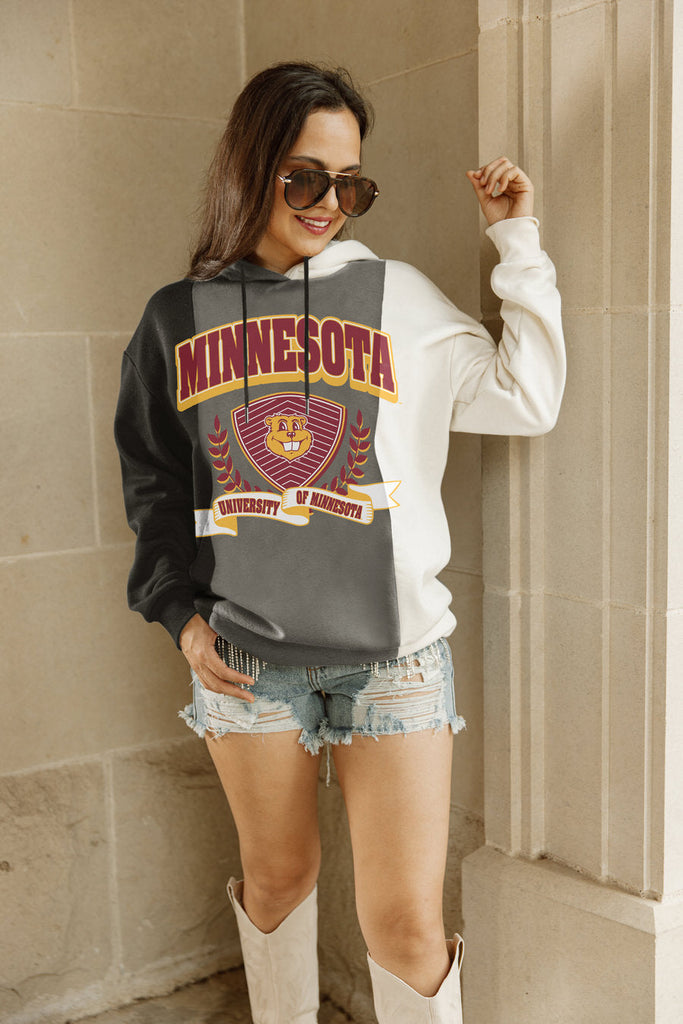 MINNESOTA GOLDEN GOPHERS HALL OF FAME ADULT COLORBLOCK TRIO HOODED PULLOVER