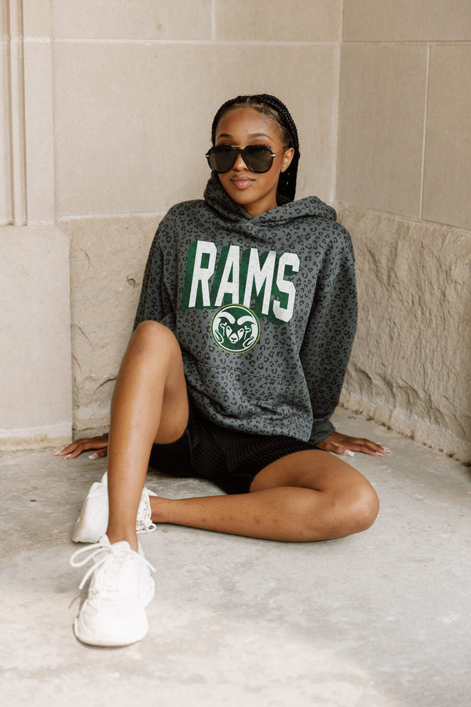 COLORADO STATE RAMS RUNNING WILD ADULT CLASSIC HOODED PULLOVER