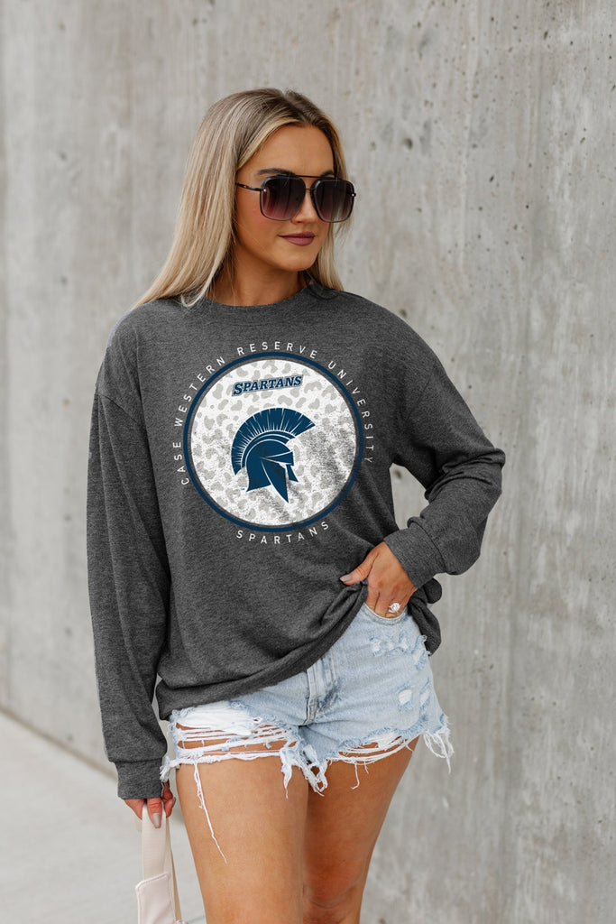 CASE WESTERN RESERVE SPARTANS TURNING CIRCLES BOYFRIEND FIT LONG SLEEVE TEE