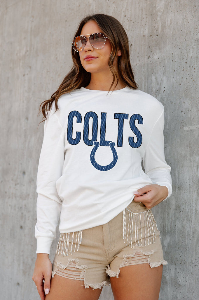 INDIANAPOLIS COLTS ALWAYS READY BOYFRIEND FIT LONG SLEEVE TEE