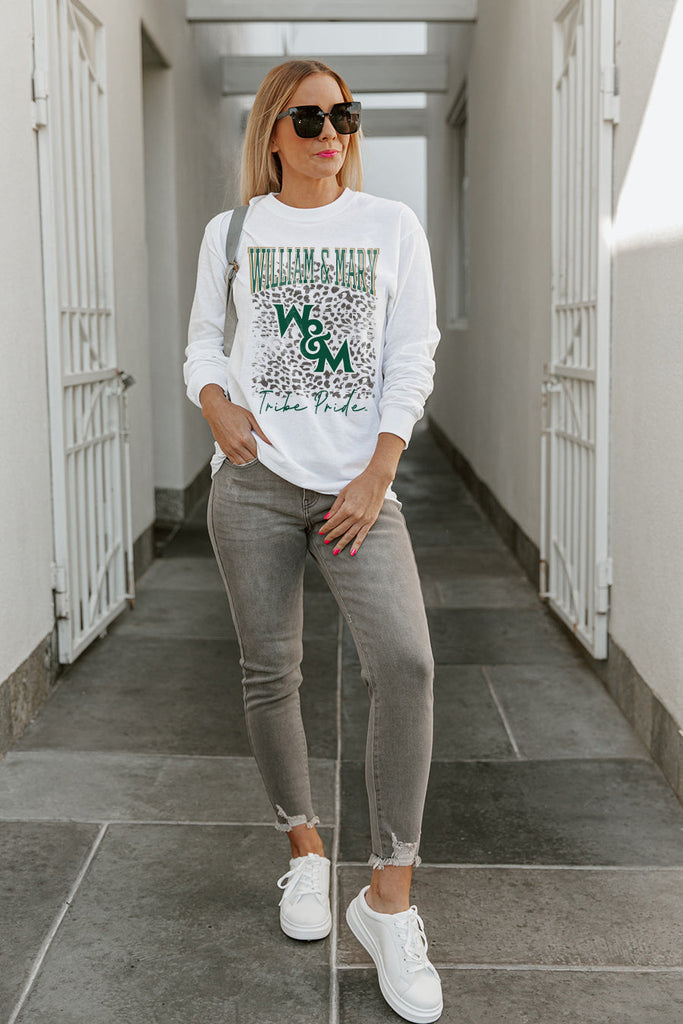 WILLIAM & MARY TRIBE WILD GAME BOYFRIEND FIT LONG SLEEVE TEE