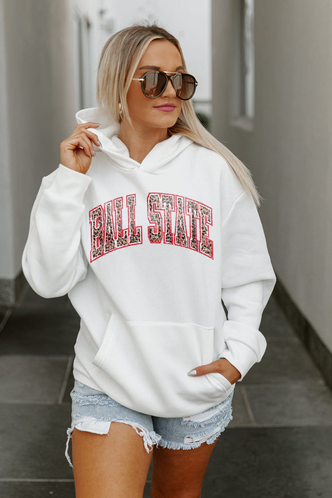 BALL STATE CARDINALS LEGACY PREMIUM FLEECE HOODED PULLOVER
