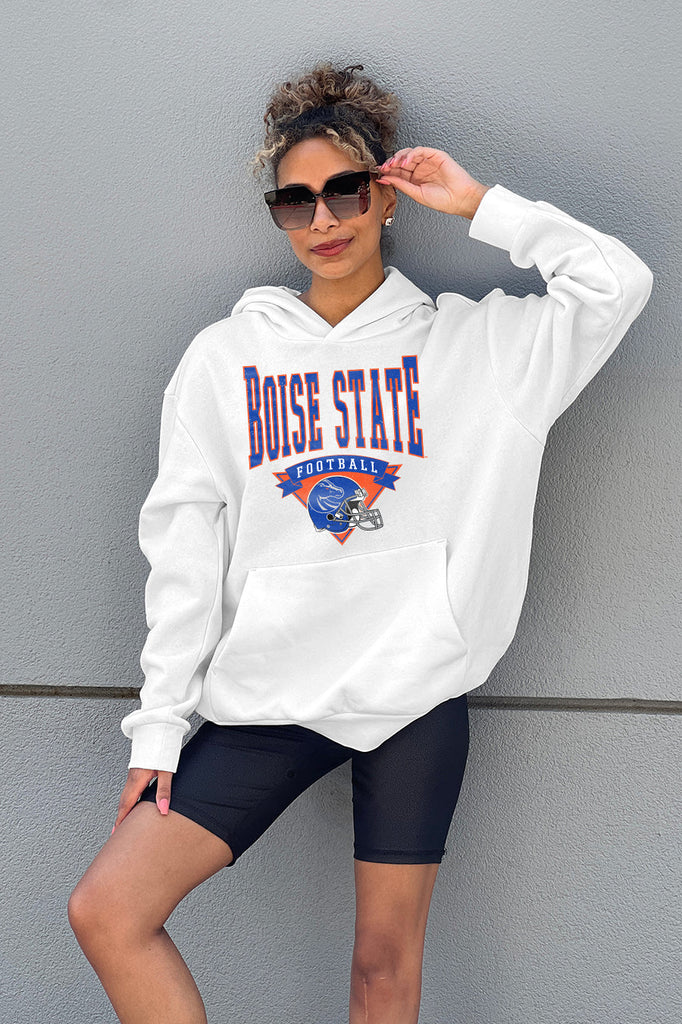 BOISE STATE BRONCOS GOOD CATCH PREMIUM FLEECE HOODED PULLOVER