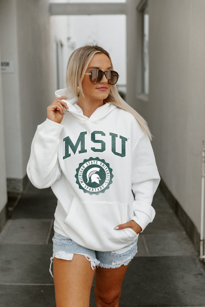 MICHIGAN STATE SPARTANS SEAL OF APPROVAL PREMIUM FLEECE HOODED PULLOVER