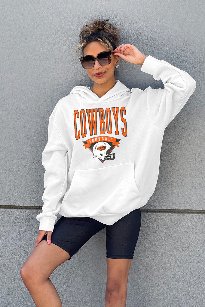 OKLAHOMA STATE COWBOYS GOOD CATCH PREMIUM FLEECE HOODED PULLOVER