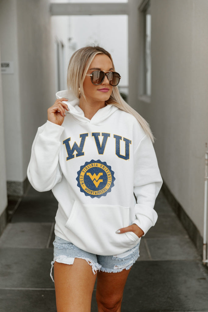 WEST VIRGINIA MOUNTAINEERS SEAL OF APPROVAL PREMIUM FLEECE HOODED PULLOVER