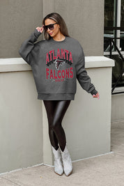 ATLANTA FALCONS LONG WEEKEND PREMIUM FLEECE DROP SHOULDER CREWNECK PULLOVER