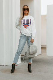 FLORIDA GATORS SLOW MOTION PREMIUM FLEECE DROP SHOULDER CREWNECK PULLOVER