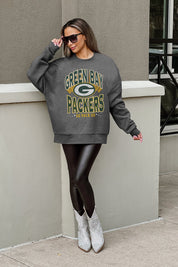 GREEN BAY PACKERS LONG WEEKEND PREMIUM FLEECE DROP SHOULDER CREWNECK PULLOVER