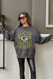 GREEN BAY PACKERS LONG WEEKEND PREMIUM FLEECE DROP SHOULDER CREWNECK PULLOVER