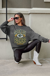 GREEN BAY PACKERS LONG WEEKEND PREMIUM FLEECE DROP SHOULDER CREWNECK PULLOVER
