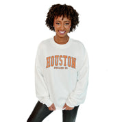 HOUSTON DYNAMO EXTRA PASS PREMIUM FLEECE DROP SHOULDER CREWNECK PULLOVER