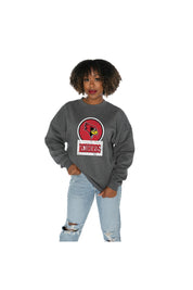 ILLINOIS STATE REDBIRDS GOOD VIBES PREMIUM FLEECE DROP SHOULDER CREWNECK PULLOVER