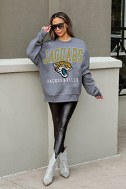 JACKSONVILLE JAGUARS BRING THE ENERGY PREMIUM FLEECE DROP SHOULDER CREWNECK PULLOVER