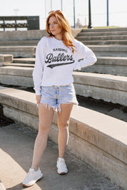 RAISING BALLERS DROP SHOULDER CREWNECK SWEATSHIRT