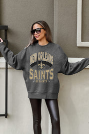 NEW ORLEANS SAINTS LONG WEEKEND PREMIUM FLEECE DROP SHOULDER CREWNECK PULLOVER
