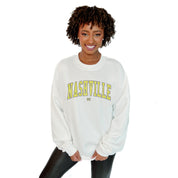 NASHVILLE SC EXTRA PASS PREMIUM FLEECE DROP SHOULDER CREWNECK PULLOVER