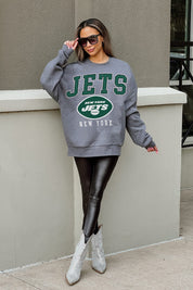 NEW YORK JETS BRING THE ENERGY PREMIUM FLEECE DROP SHOULDER CREWNECK PULLOVER