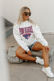 PENNSYLVANIA QUAKERS SLOW MOTION PREMIUM FLEECE DROP SHOULDER CREWNECK PULLOVER