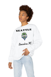 SEATTLE SOUNDERS FC BALLER PREMIUM FLEECE DROP SHOULDER CREWNECK PULLOVER