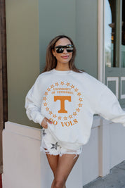 TENNESSEE VOLUNTEERS SUPERSTAR PREMIUM FLEECE DROP SHOULDER CREWNECK PULLOVER