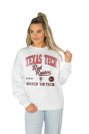 TEXAS TECH RED RAIDERS ALL WE'VE GOT PREMIUM FLEECE DROP SHOULDER CREWNECK PULLOVER