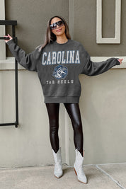 NORTH CAROLINA TAR HEELS EASY STREET PREMIUM FLEECE DROP SHOULDER CREWNECK PULLOVER