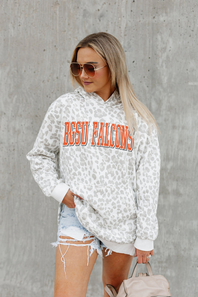 BOWLING GREEN FALCONS OVERSIZED SIDE-SLIT HOODED PULLOVER