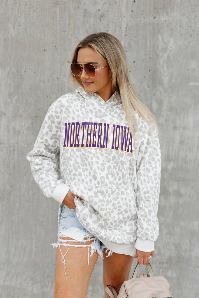NORTHERN IOWA PANTHERS OVERSIZED SIDE-SLIT HOODED PULLOVER
