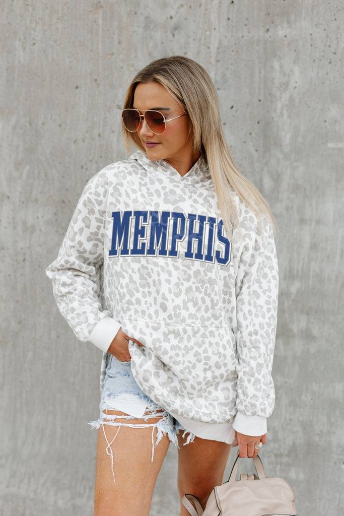 MEMPHIS TIGERS OVERSIZED SIDE-SLIT HOODED PULLOVER