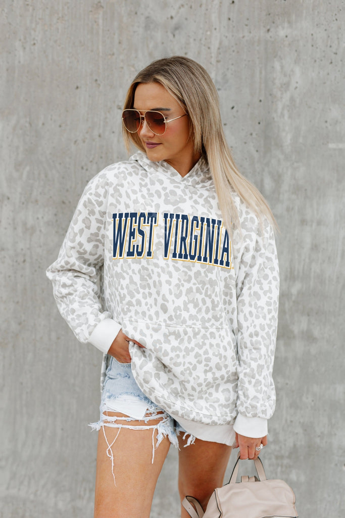 WEST VIRGINIA MOUNTAINEERS OVERSIZED SIDE-SLIT HOODED PULLOVER